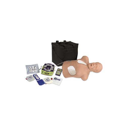 Manequim de Ressuscitação Cardiopulmonar Brad com conjunto de Treinador AED Zoll, 1018859, SBV Adulto