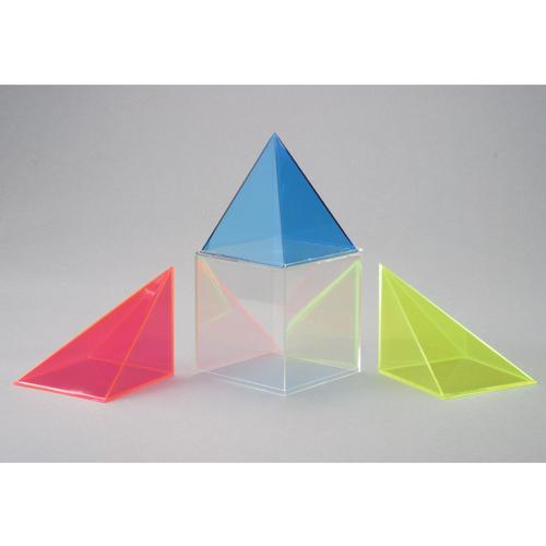 Cubo, com Três Pirâmides Removíveis, 1019342 [U12412], Sistemas matemáticos