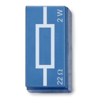 Resistor 22 Ohm, 2 W, P2W19, 1012907 [U333015], Sistema de elementos de encaixe