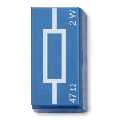 Resistor 47 Ohm, 2 W, P2W19, 1012908 [U333016], Sistema de elementos de encaixe