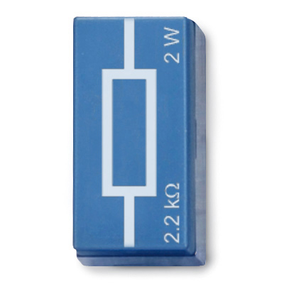 Resistor 2,2 kOhm, 2 W, P2W19, 1012918 [U333026], Sistema de elementos de encaixe