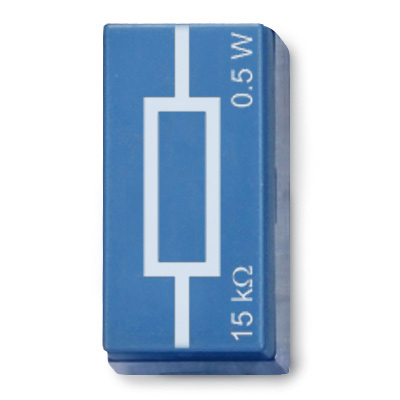 Resistor 15 kOhm, 0,5 W, P2W19, 1012923 [U333031], Sistema de elementos de encaixe