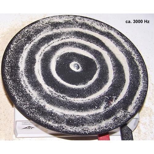 Placa de Chladni, redonda, 1000705 [U56005], Vibrações