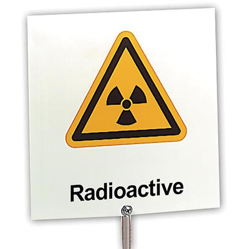 Cartaz de aviso "Radioativo", 1000919 [U8483218], Fundamentos da física atômica