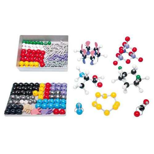 Conjunto de montagem de molêculas anorgânicas / orgânicas D, molymod®, 1005279 [W19701], Conjunto de montagem de moléculas