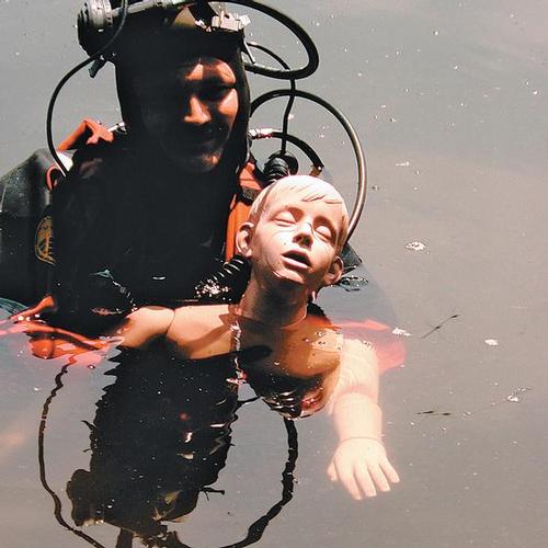 Boneca para o salvamento de afogados com função de reanimação, 125 cm, 1018325 [W44554], Manequins de Treinamento de Resgate na Água